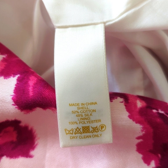 Kate Spade Jordan Silk Blend Berry Moody Floral Pencil Skirt - Picture 9 of 11